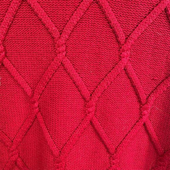 IZOD Men's Argyle Red Pullover Sweater 2XL Long Sleeve Casual - Picture 4 of 9